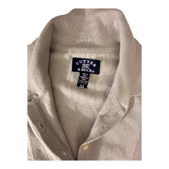 Cutter Buck Y2K Sample Wool Silk Knit Sweater Top Light Neutral Minimalist Boho - Picture 6 of 12